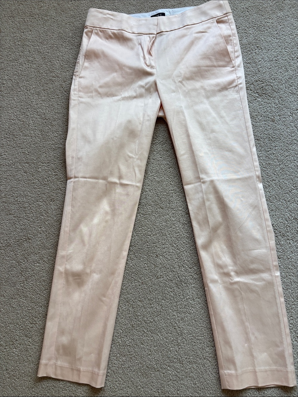 LOFT Light Pink Slim Dress Pants